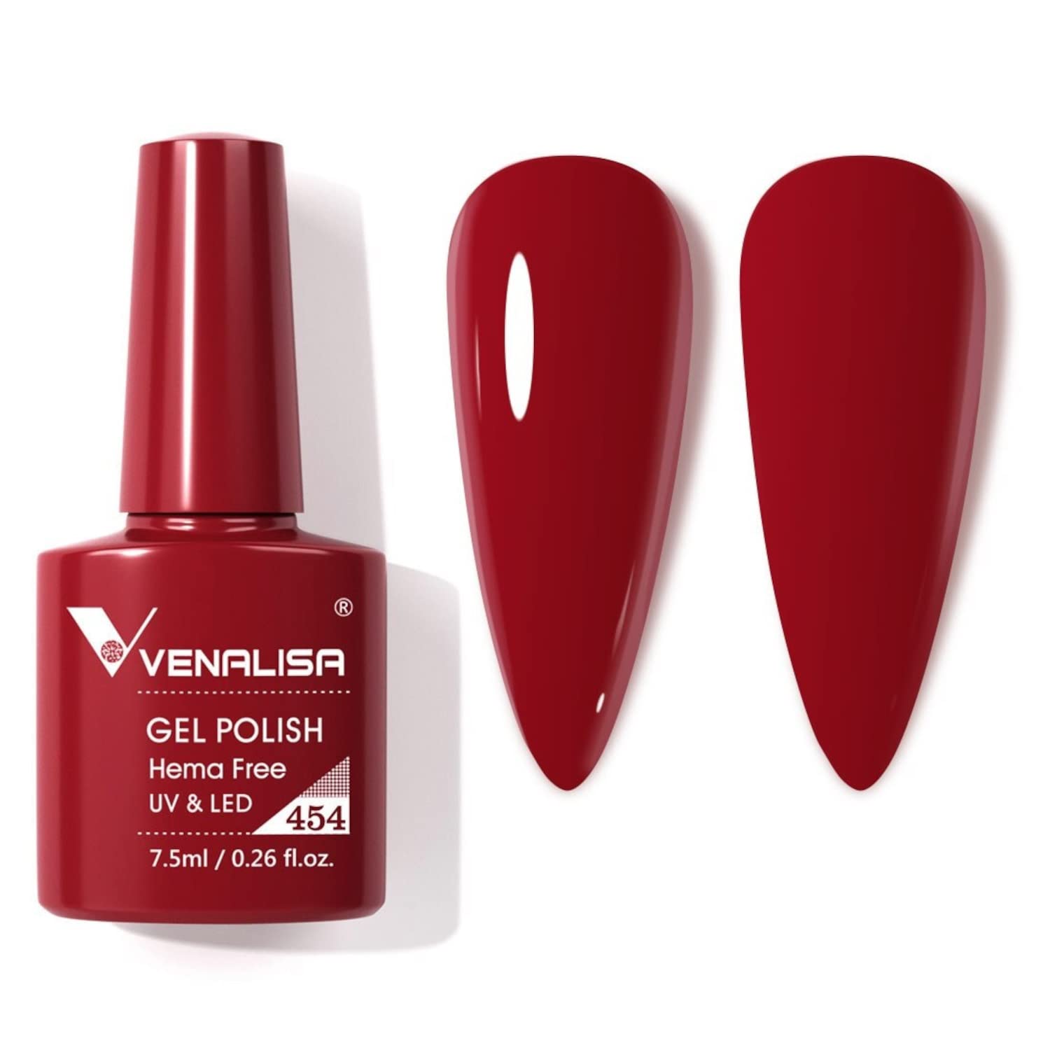 VENALISA 7.5ml #454 Gel Nail Polish Soak Off UV LED Nail Gel Polish Nail Art Starter Manicure Salon UV Gel Polish need UV light to Cure-image-16