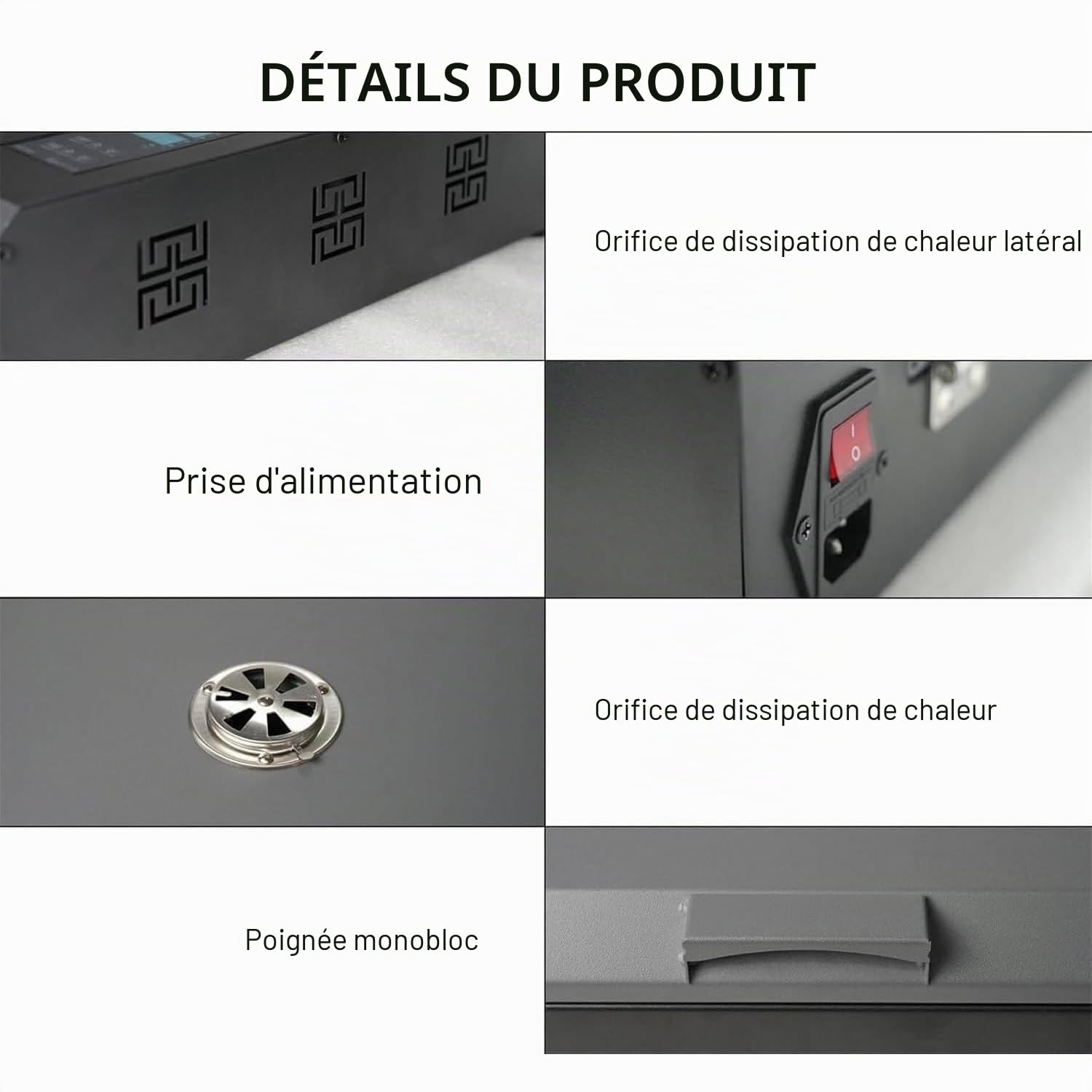 Four DTF 930 W - Séchage Par Double Chauffage,Format 40 X 32 Cm (15,7 X 12,5 Pouces), Avec Contrôle De Température Et Minuterie, Séchage Et Durcissement Des Films DTF A3/A4/A5, Chauffage Uniforme