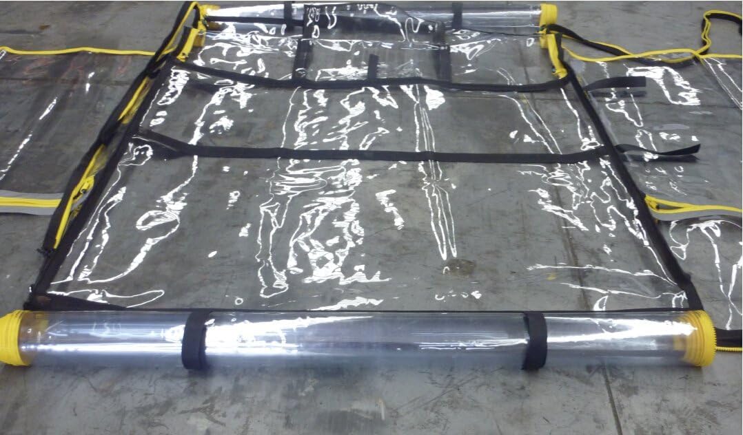 Telone di protezione per carrello elevatore, robusto, universale, trasparente, portata superiore a 13.000 kg, impermeabile, protezione UV e antipioggia