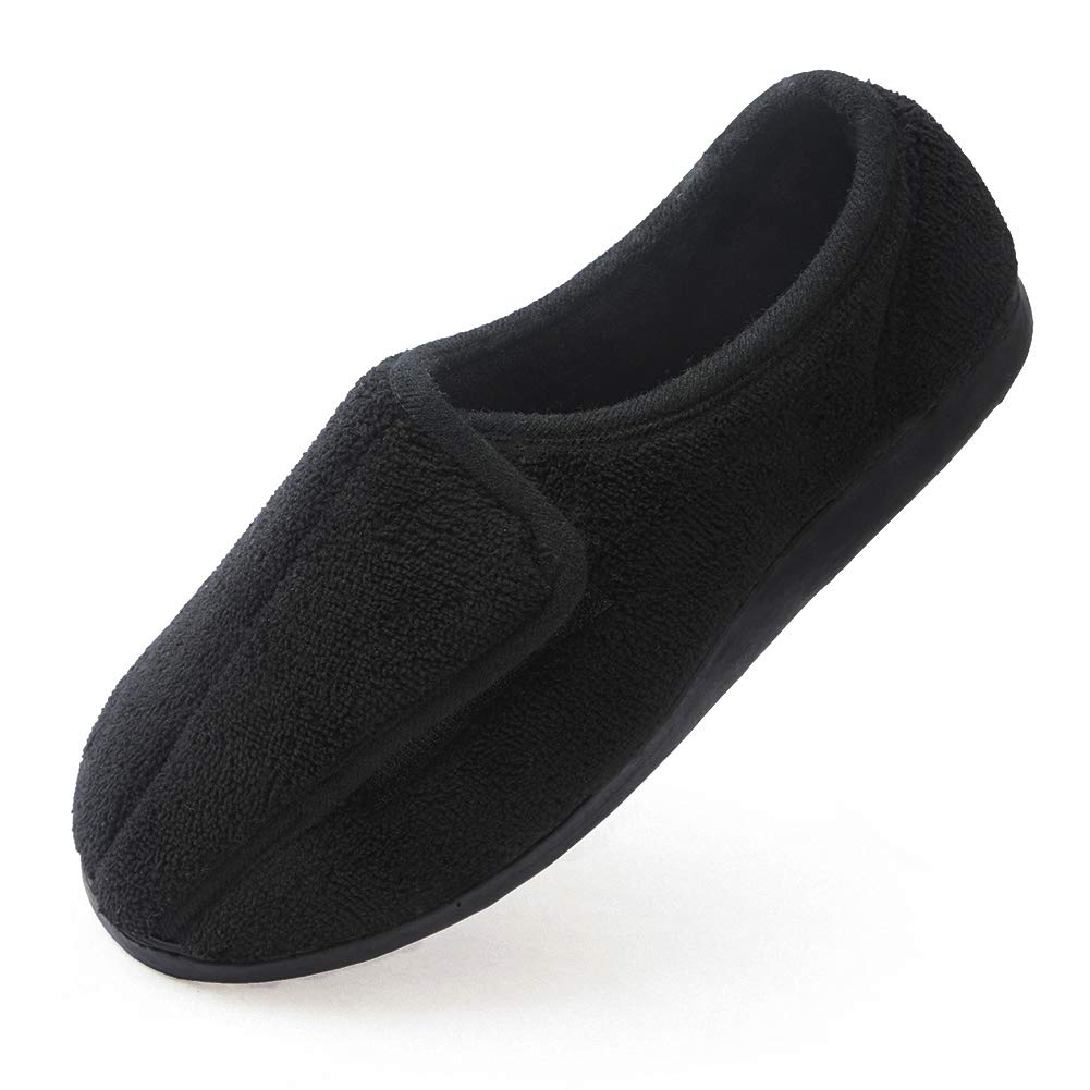 Women Soft wide Slippers Memory Foam Closed Toed Diabetic Arthritis Edema House Slippers