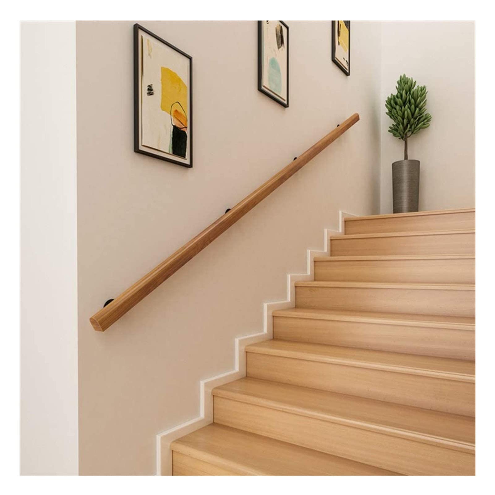 Sicherheits-Anti-Rutsch-Treppenhandlauf, Hilfs-Anti-Rutsch-Schutzhandläufe for ältere Kinder, geeignet for Kindergarten-Krankenhaus-Dachboden-Treppenhandlauf(2ft)
