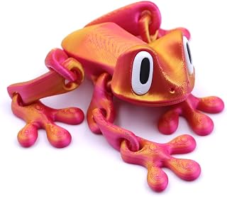 Fridge Magnets Strong Refrigerator Magnet Sticker, Cute 3D Printed Magnetic Animal Frog, Classroom Locker Fridge Desk Whiteboard Decor, Magnets Decorations for Kids Adults (Laser Red)