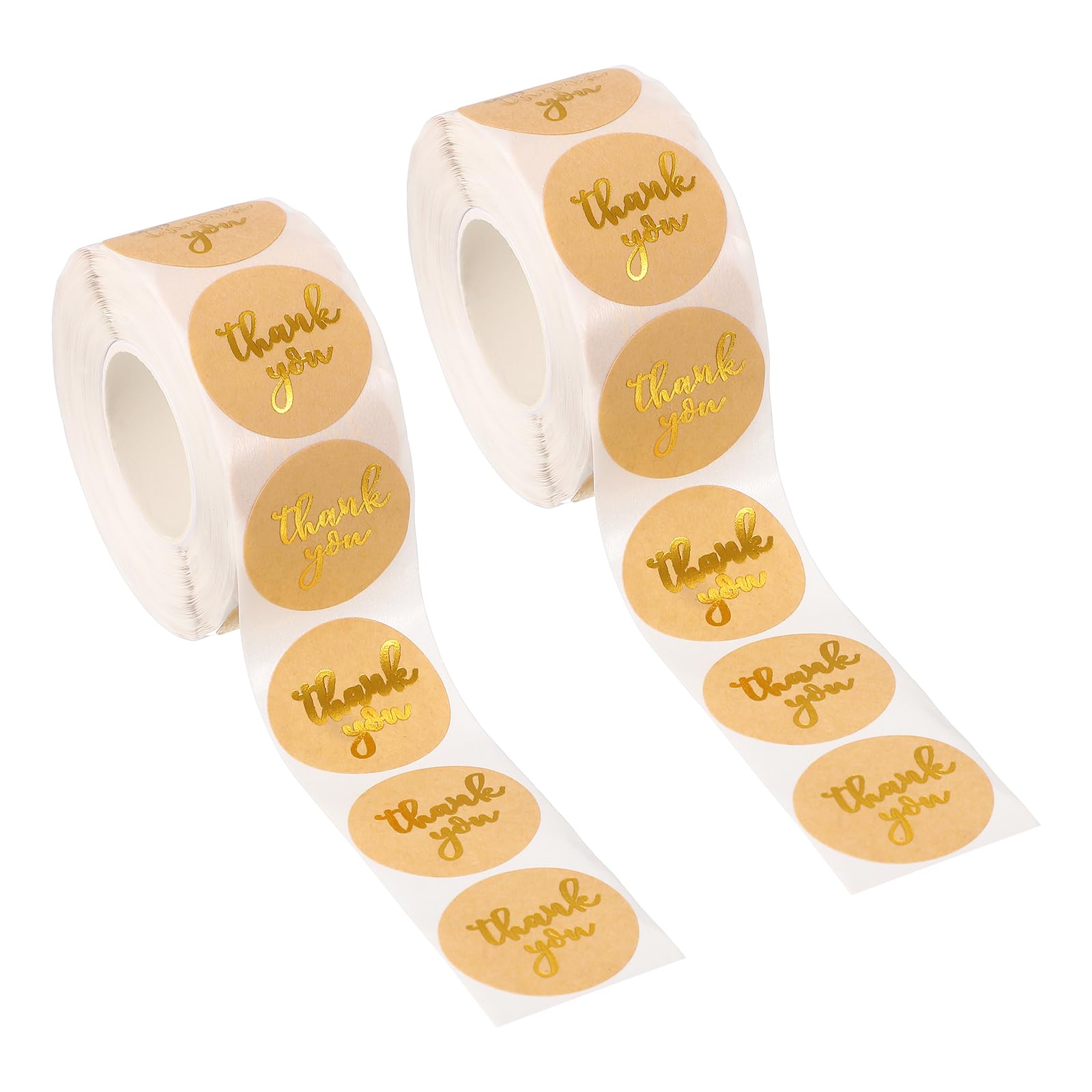 PATIKIL 1000Pcs Thank You Stickers, 1" Round Self-Adhesive Labels Small Thank You Stickers Roll for Small Business Sealing Box Envelope, Thank You Style8 โ image 1
