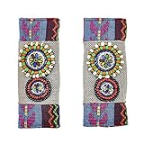 Fraiieon Boho Car Accessories for Women Interior Cute Set Hippie Grab Handle Cover Soft Car Handle Protector