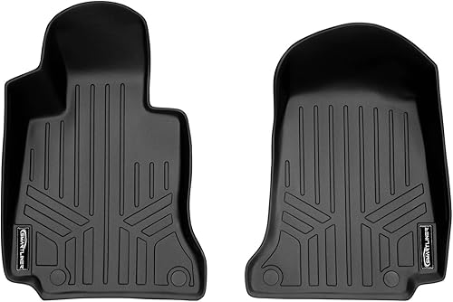 MAXLINER - Juego de alfombrillas de primera fila, color negro para Mercedes Benz Clase C Sedan 2015-2021