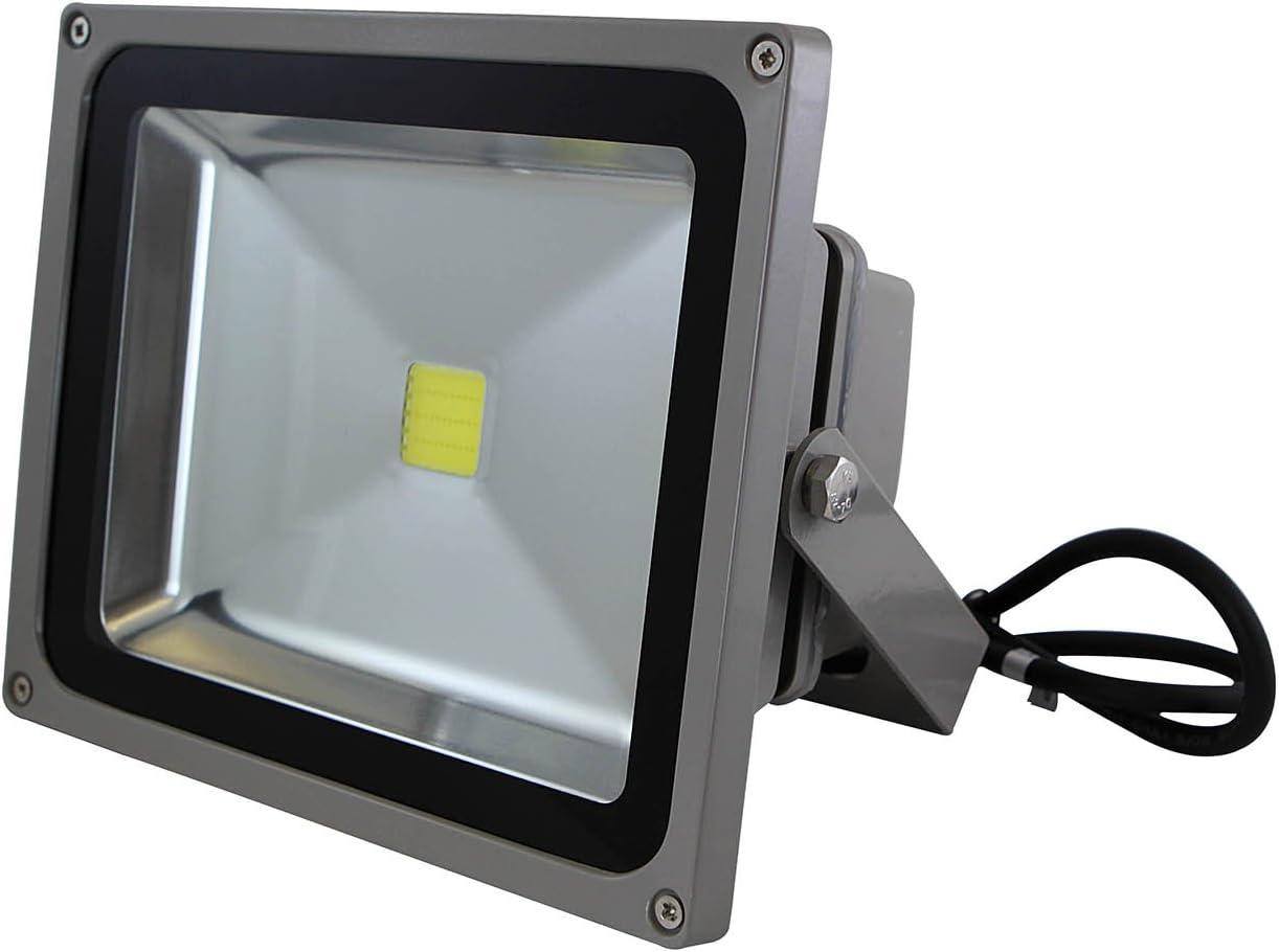 Xium Brand 50 Watt LED Foodlight - Waterproof Indoor / Outdoor Security LED Floodlight, Super Bright Warm White Light (3000k-3500k) COOL WHITE