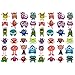 Oblique-Unique® 48 lustige Bunte Monster Tattoo ´s