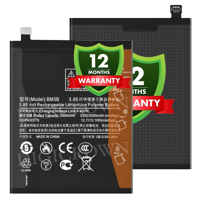 Image of Original BM3B Battery Compatible for Xiaomi Mi Mix 2S (M1803D5XA) - (3400mAh) - 1 Year Warranty
