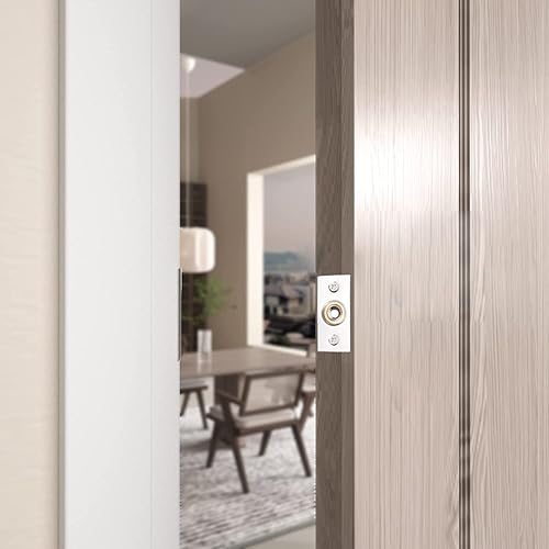 Miniatura 5 de Eco-Fused Cierre de bola ajustable para puerta, herrajes de rodamiento de bolas de níquel cepillado con resorte, compatible con la mayoría de