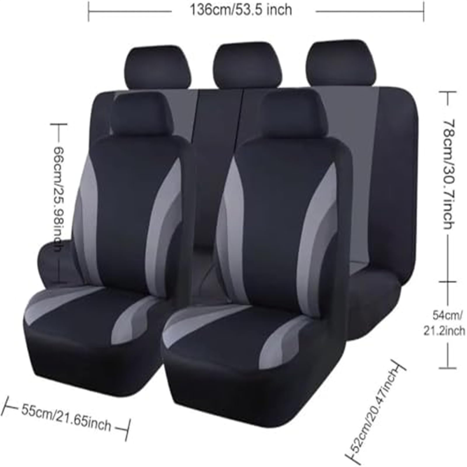 Voiture Ensembles Housses Siège pour Nissan Juke 2014-2019, Housses Siège Avant Voiture Confortable Respirant Couverture de Siège Avant Accessoire,E/Purple