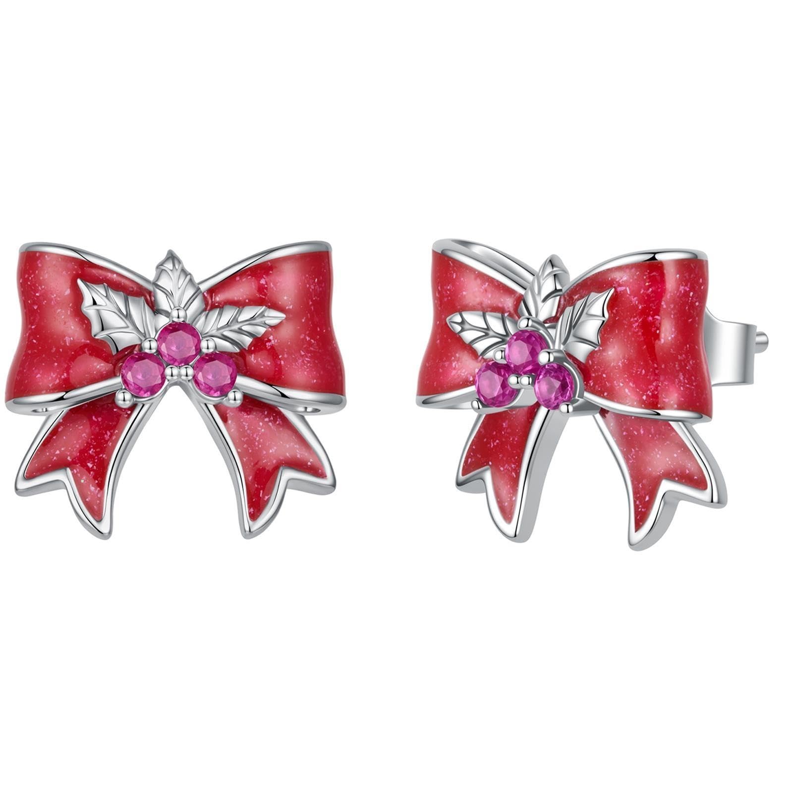 Mujer Plata 925 Lazo Aros Orejas Push Back