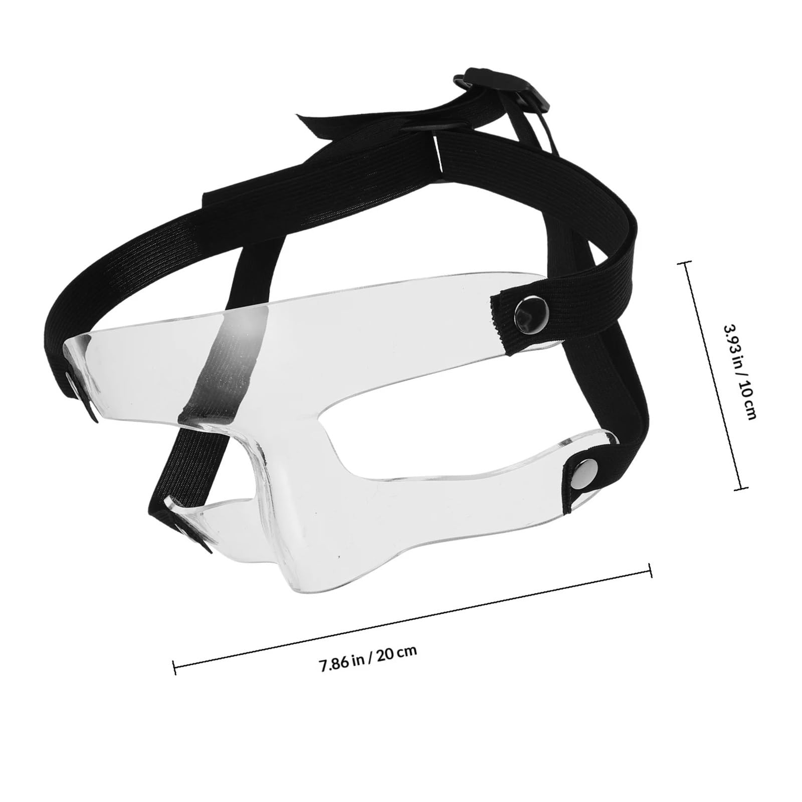 Máscara de Entrenamiento para Baloncesto Protector de Nariz Ajustable Transparente, máscara Protectora for la for Hombres y Mujeres, Baloncesto, fútbol, ​​Deportes, Protector Facial, atlética
