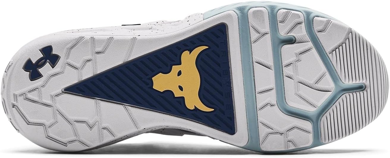 Under Armour Youth Big Kids UA Project Rock 4 Training Shoes (Blue/White 401, US Footwear Size System, Big Kid, Numeric, Medium, 5)