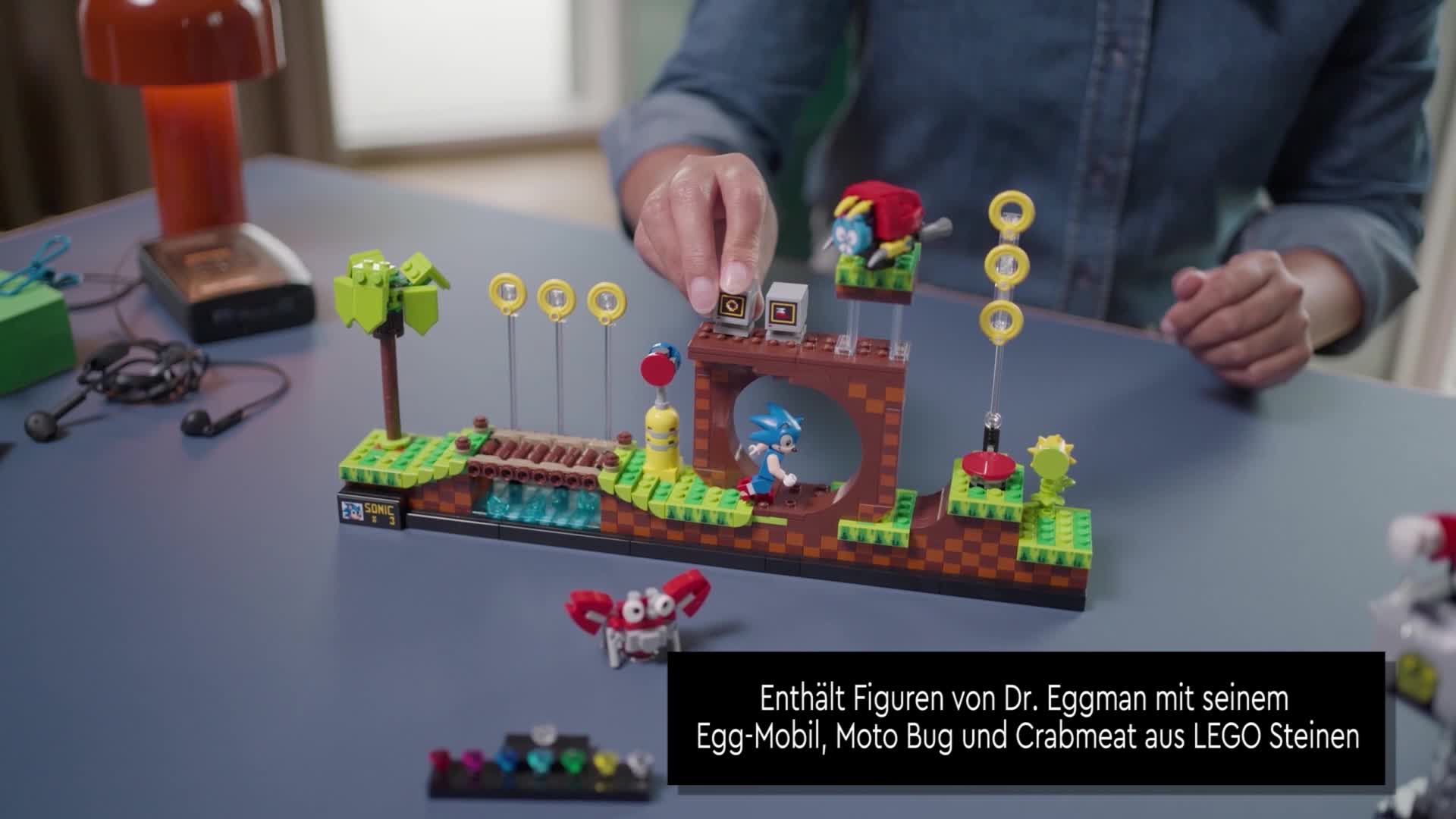 LEGO Ideas 21331 Sonic The Hedgehog – Green Hill Zone Set mit Dr. Eggmann, Egg-Mobil und weiteren Figuren, Geschenkidee… – Bild 8