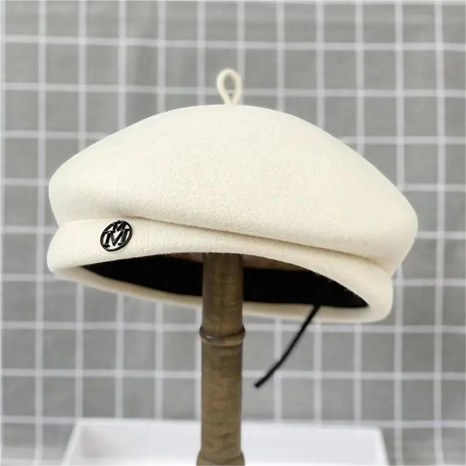 Cappello classico da donna in feltro di lana fantasia cappello più caldo cappello invernale berretto bianco nero donna Fedora cappello Fascinator cappello formale