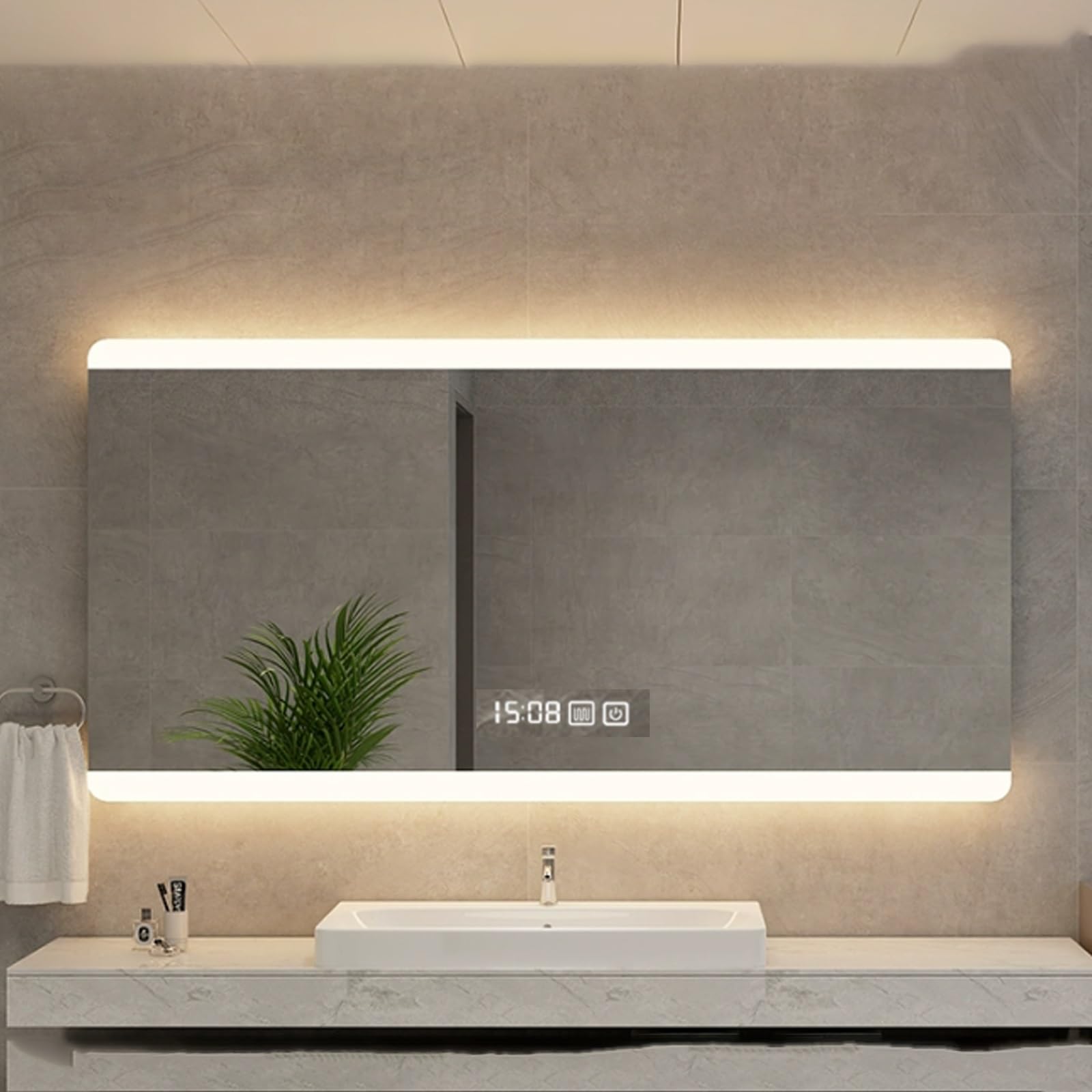 Miroir de salle de bain intelligent pour illuminer votre routine de maquillage