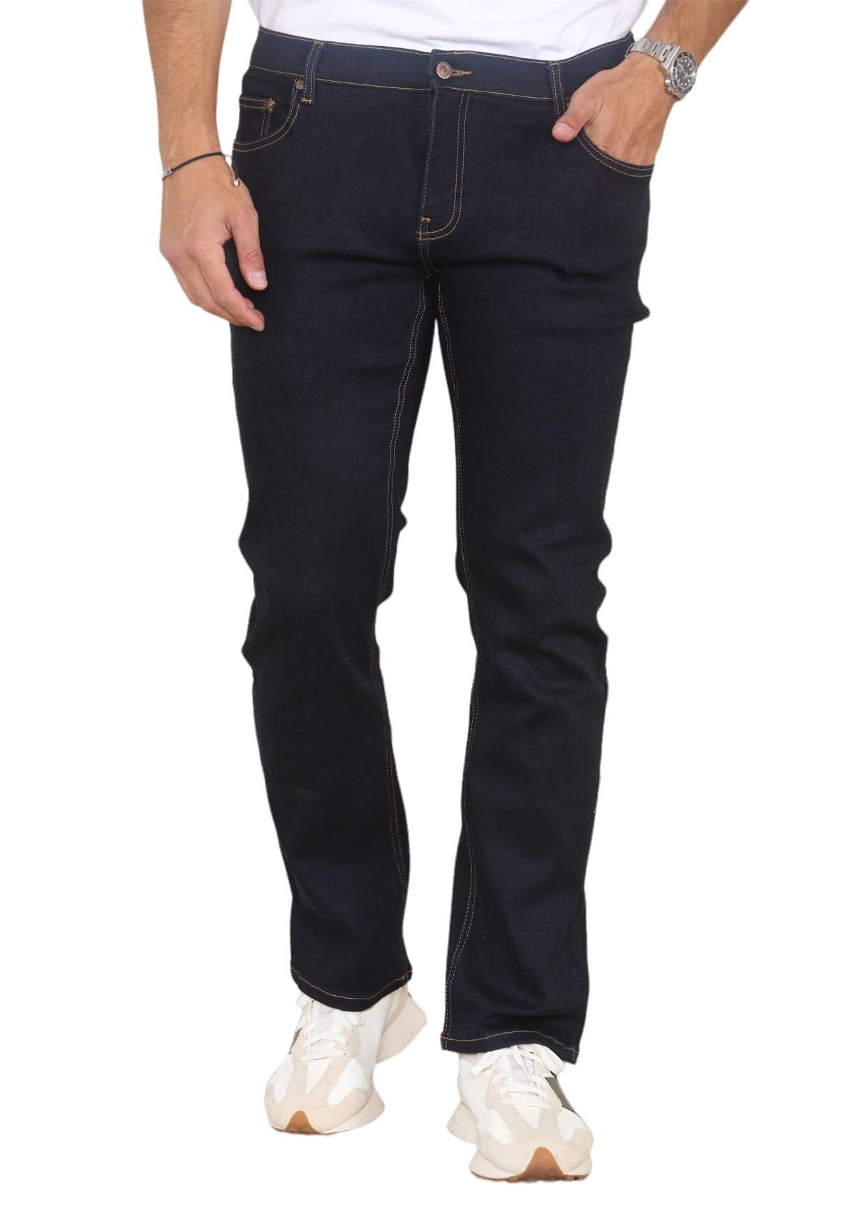 Myt Men's Indigo Straight Leg Regular Fit Hyper Stretch Jeans: /38W X 32L