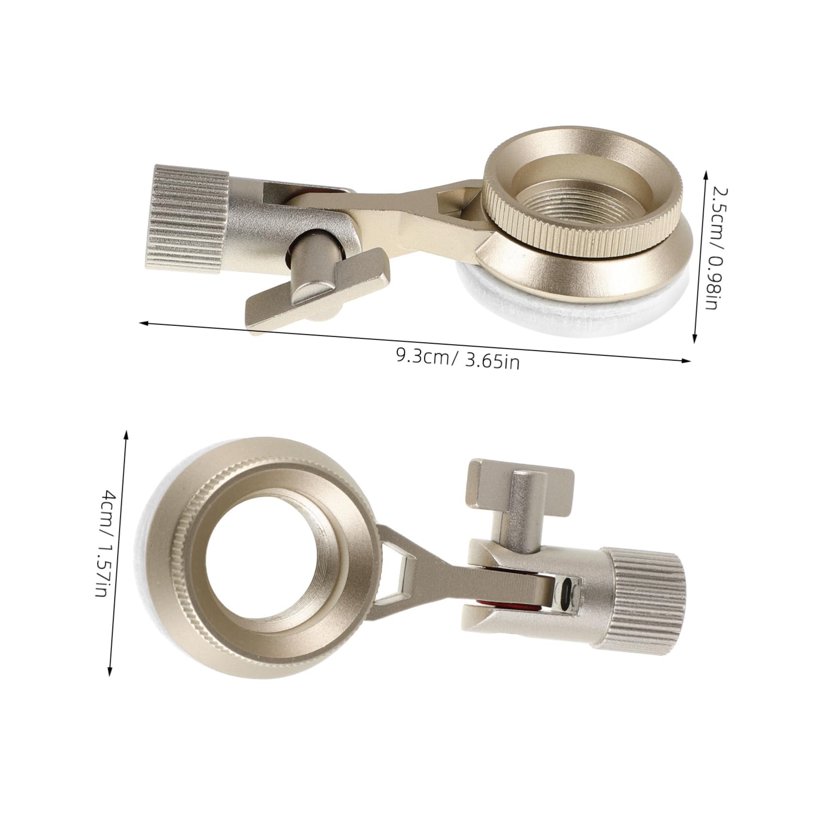 Toddmomy Shock Mount Microphone Stand Metal Desk Clamp Vibration Reduction Secure Holder Compatible All Mics