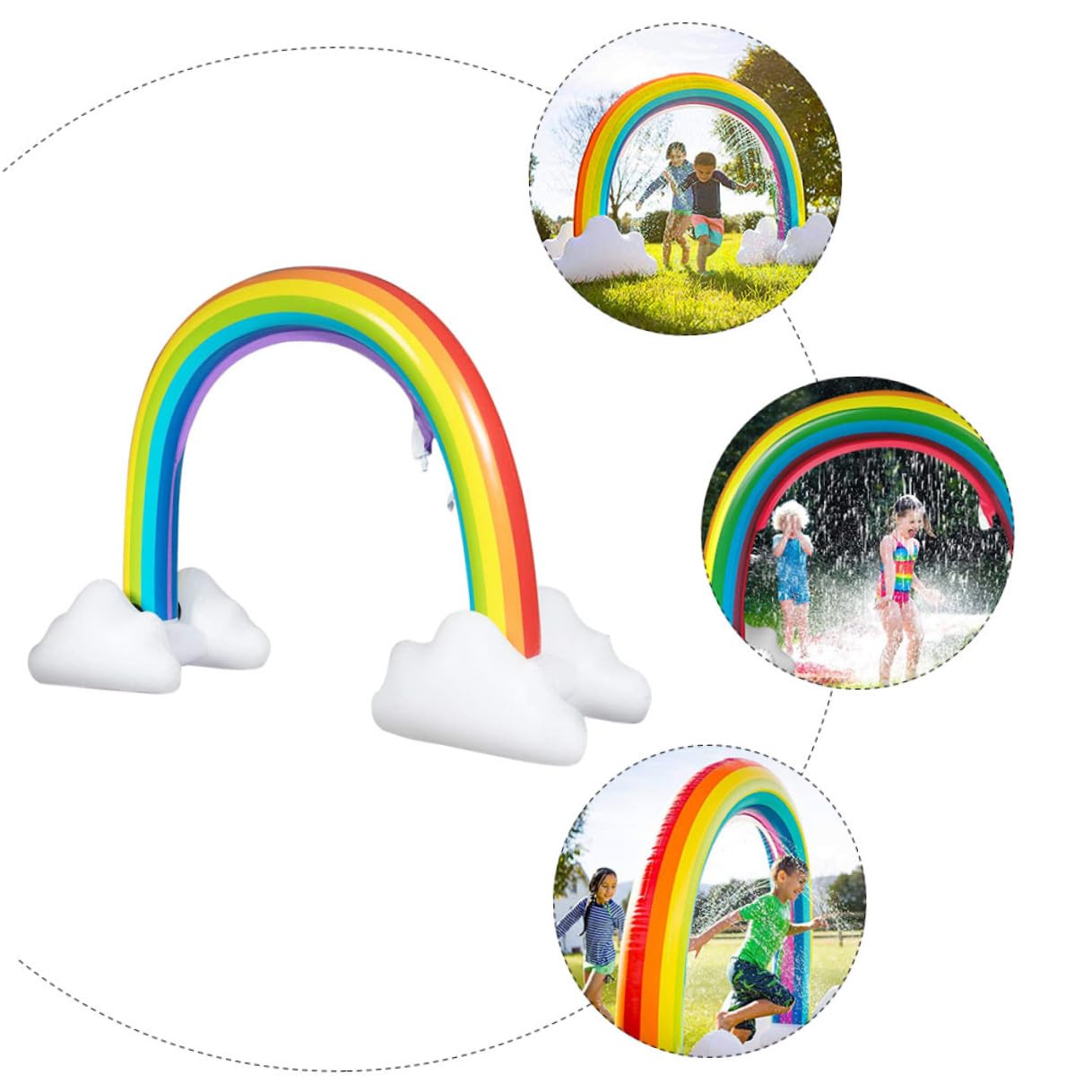 Jouet Aquatique Arch 1Pc PVC Arroseur Extérieur pour Garçon et Filles