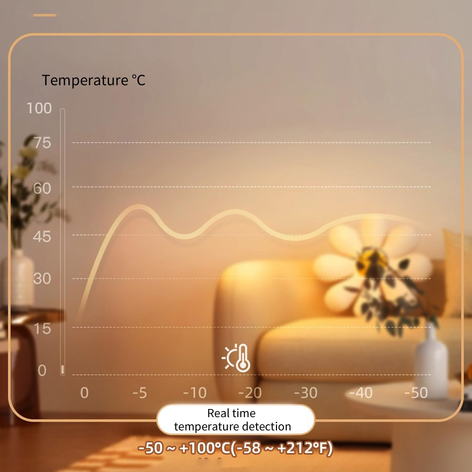 Termometro con sonde e allarme, grande display digitale, rilevatore di temperatura per acquari interni frigorifero