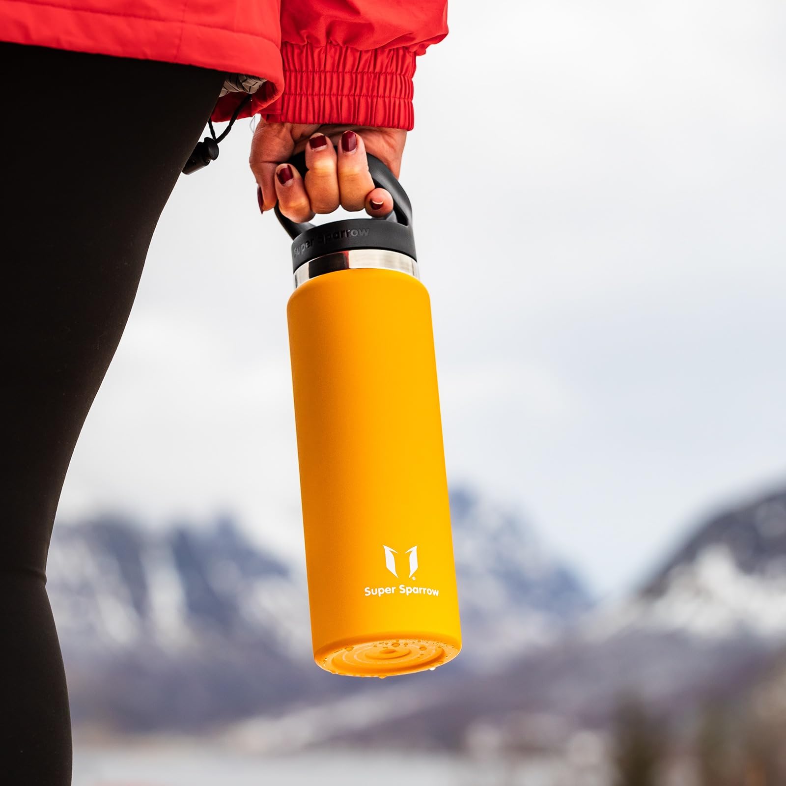 Super Sparrow Botella de Agua Acero Inoxidable - Botella Termica Boca Ancha con Paja 1.5L - Sin BPA, para Gimnasio, Deporte, Oficina, Yoga, Ciclismo — view 8