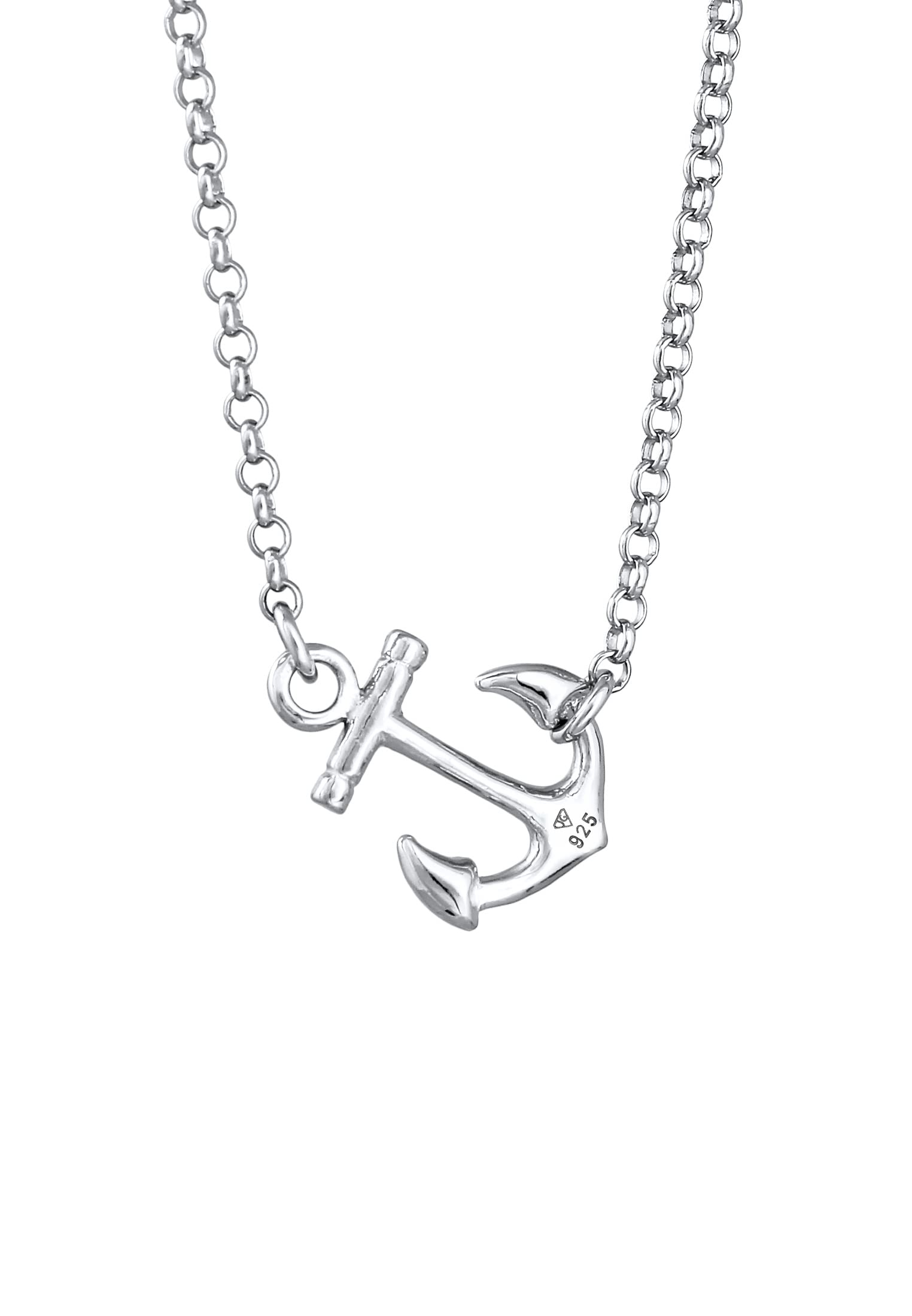 Elli Halskette Damen Anker Anhänger Maritim in 925 Sterling Silber