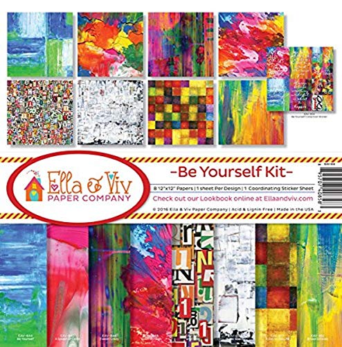 Ella & Viv by Reminisce Scrapbook Ella and Viv Be Yourself Collection Kit