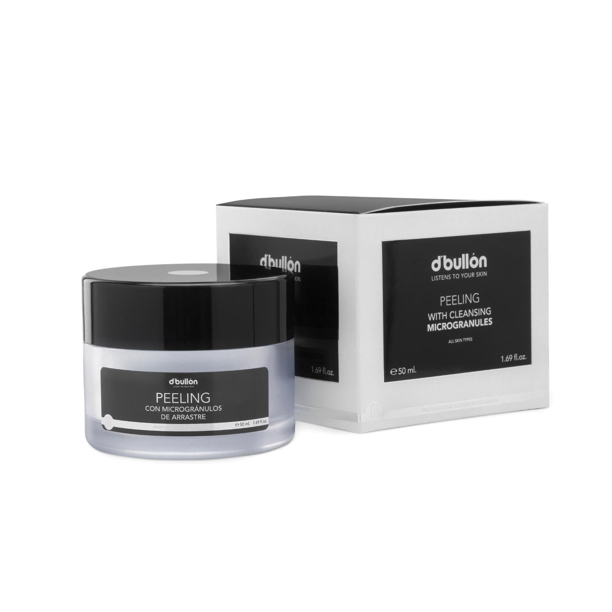 D'Bullón Peeling Facial con Microgranulos - Exfoliante Profundo Suave, Renueva y Suaviza la Piel, Ideal para Todo Tipo de Pieles, 50 ml