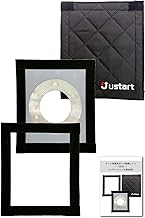 Chimney Guard, Heat Resistant Sheet, With Holes (3.3 inches (8.5 cm), Velcro Tape, Cover Included, Set of 3, Japanese Manual (English Language Not Guaranteed) / Fireproof Fiberglass (-80 - 300 °C) /