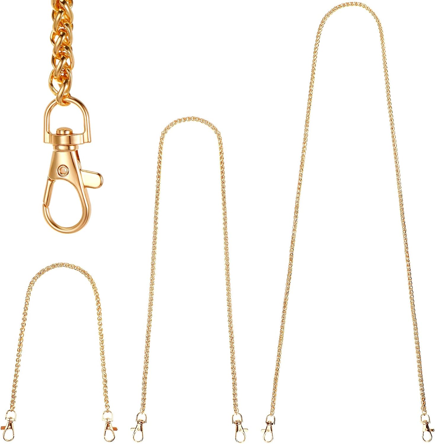 3 Pieces Purse Chain Replacement Handbag Metal Chain DIY