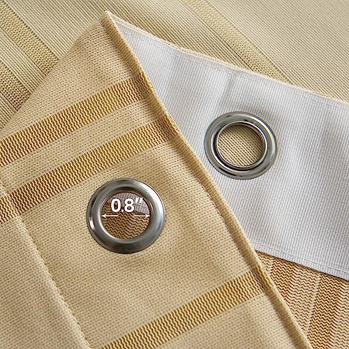 Image of Cniuyhi 5ft Wide x 8ft Tall Hospital Curtain Inherent Flame Retardant Medical Privacy, Room Divider Medical Curtains with Grommet for Hospital, School Nursery, Lab,Clinic (1 Panel, Beige, 5x8ft)