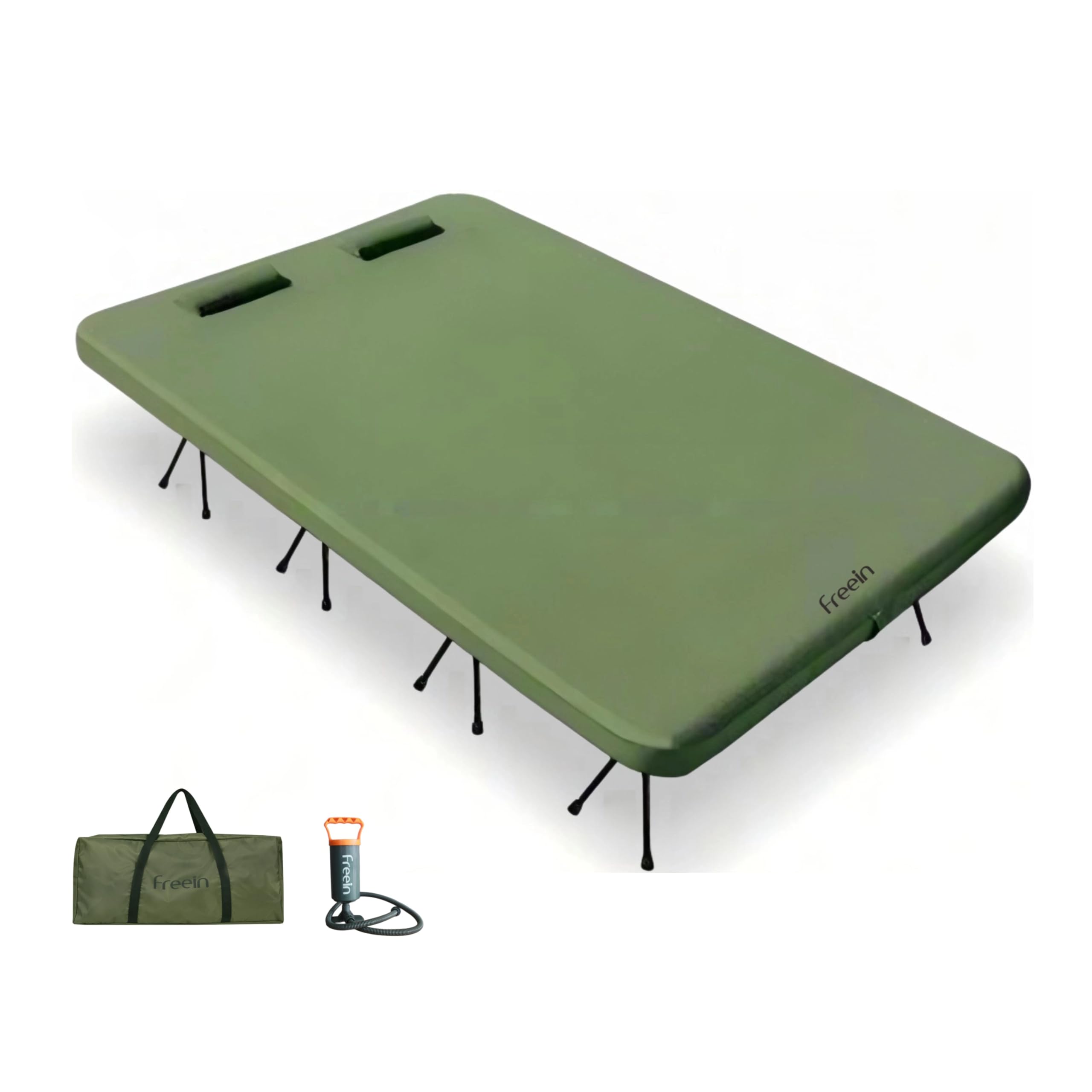 Freein Double Camping Cot, Queen Size, 7 PSI Inflatable Mattress