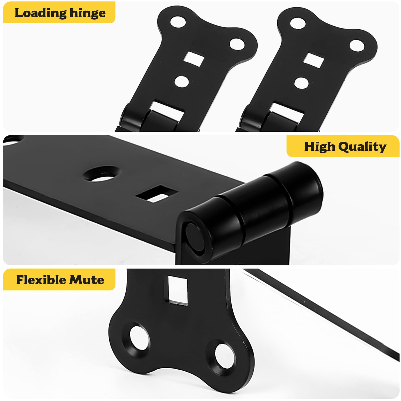 4 Pcs Gate Hinges Heavy Duty T Hinges for Wooden Gates Outdoor Garden Shed Door Barn Door Fences Tee Hinges - Image 3