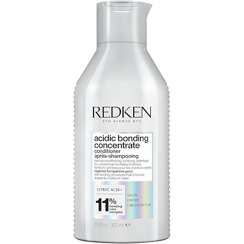 Redken Acidic Bonding Concentrate Conditioner For Damaged Hair Repair - Strengthens and Repairs Weak and Brittle Hair, Sulfate-Free, With Citric Acid