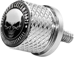 Harley Davidson Seat Bolt Kit - 1/4-20 Thread Skeleton Finger Design