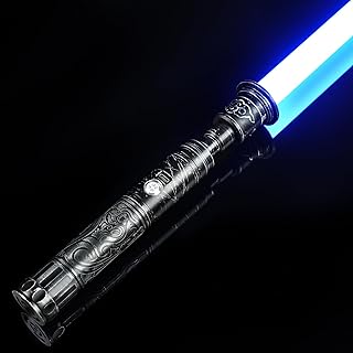 XenoSaber Upgraded Xenopixel 3.0 Motion Control Light Saber for Adults, 34 Sound Fonts Dueling Smooth Swing Light Saber Infinite Color Change Customizeable, APP Control, 16GB SD Card, 8 Light Effects