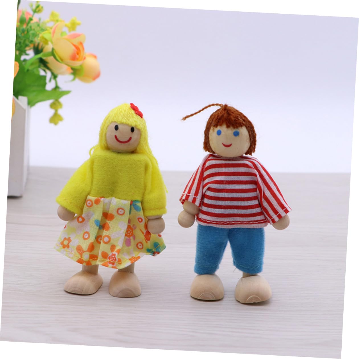 GALPADA 9 Piezas Marionetas de Mano Familia Mini Muñecos Juguetes Creativos para Desarrollo de Habilidades Comunicación y Imaginativo Navidad