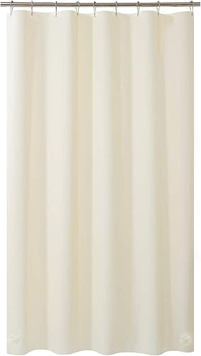 Vista 54 de AmazerBath - Cortina pequeña de plástico transparente para ducha, 36 x 72 pulgadas, de alta resistencia, gruesa, de acetato de vinilo polietileno
