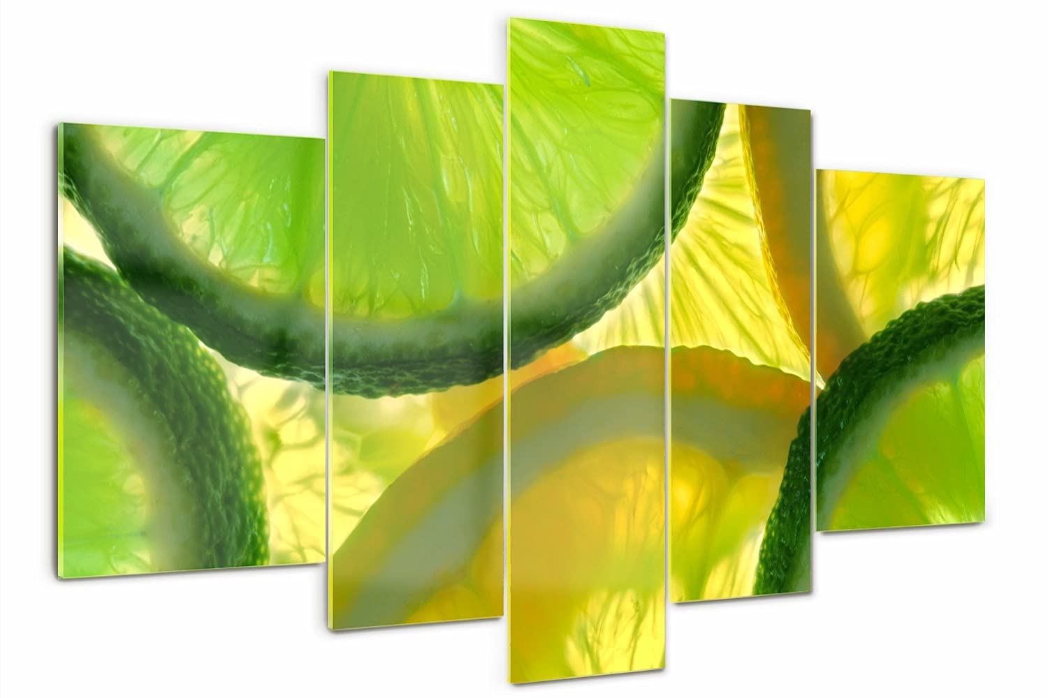 Impression image verre acrylique cuisine motif agrume tableau décoratif 170x100cm