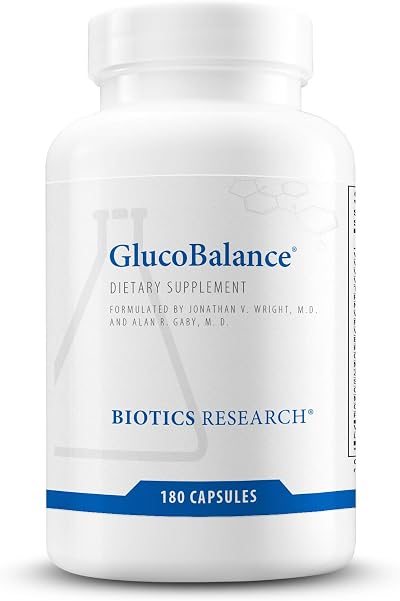 Biotics Research GlucoBalance Chromium, Vanadium, L carnitine Supplement, Supports Metabolic Health and Maintain Healthy Blood Lipid Levels - 180 Capsules