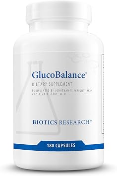 Biotics Research GlucoBalance Chromium, Vanadium, L carnitine Supplement, Supports Metabolic Health and Maintain Healthy Blood Lipid Levels - 180 Capsules