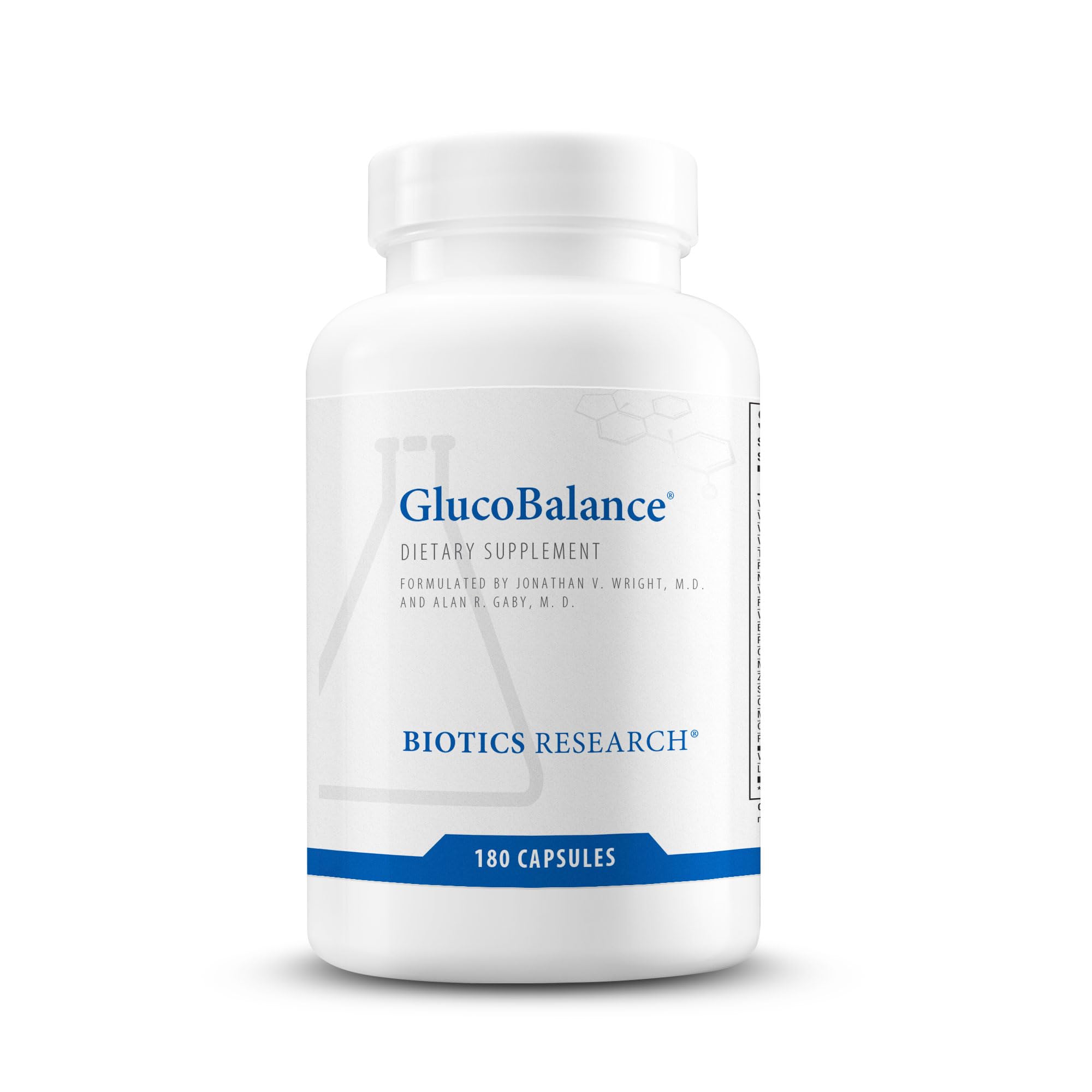 Biotics Research GlucoBalance Chromium, Vanadium, L carnitine Supplement, Supports Metabolic Health and Maintain Healthy Blood Lipid Levels - 180 Capsules