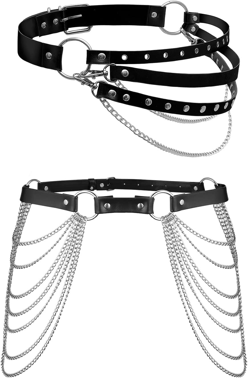 Metal Chain Belt for Women Waist chains for Dresses Jeans Western Cowgirl