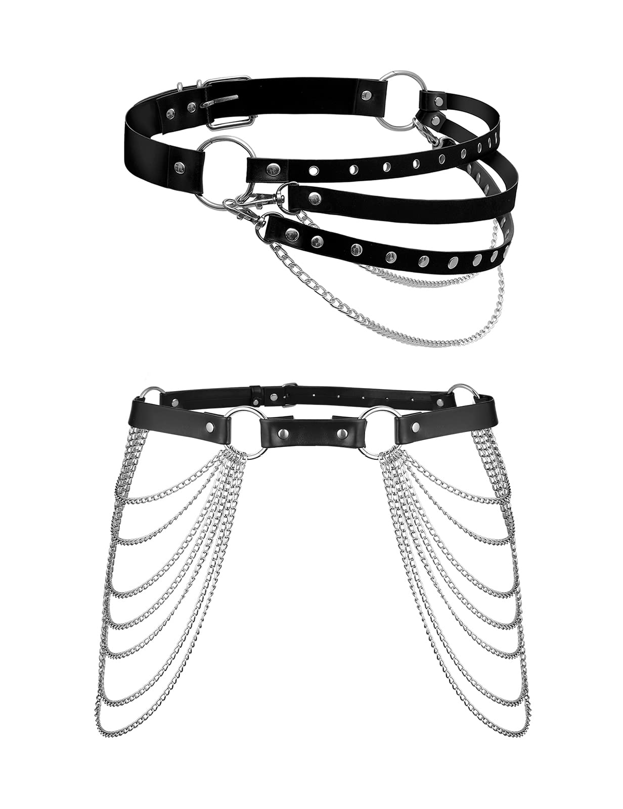 TOPACCMetal Chain Belt for Women Waist chains for Dresses Jeans Western Cowgirl