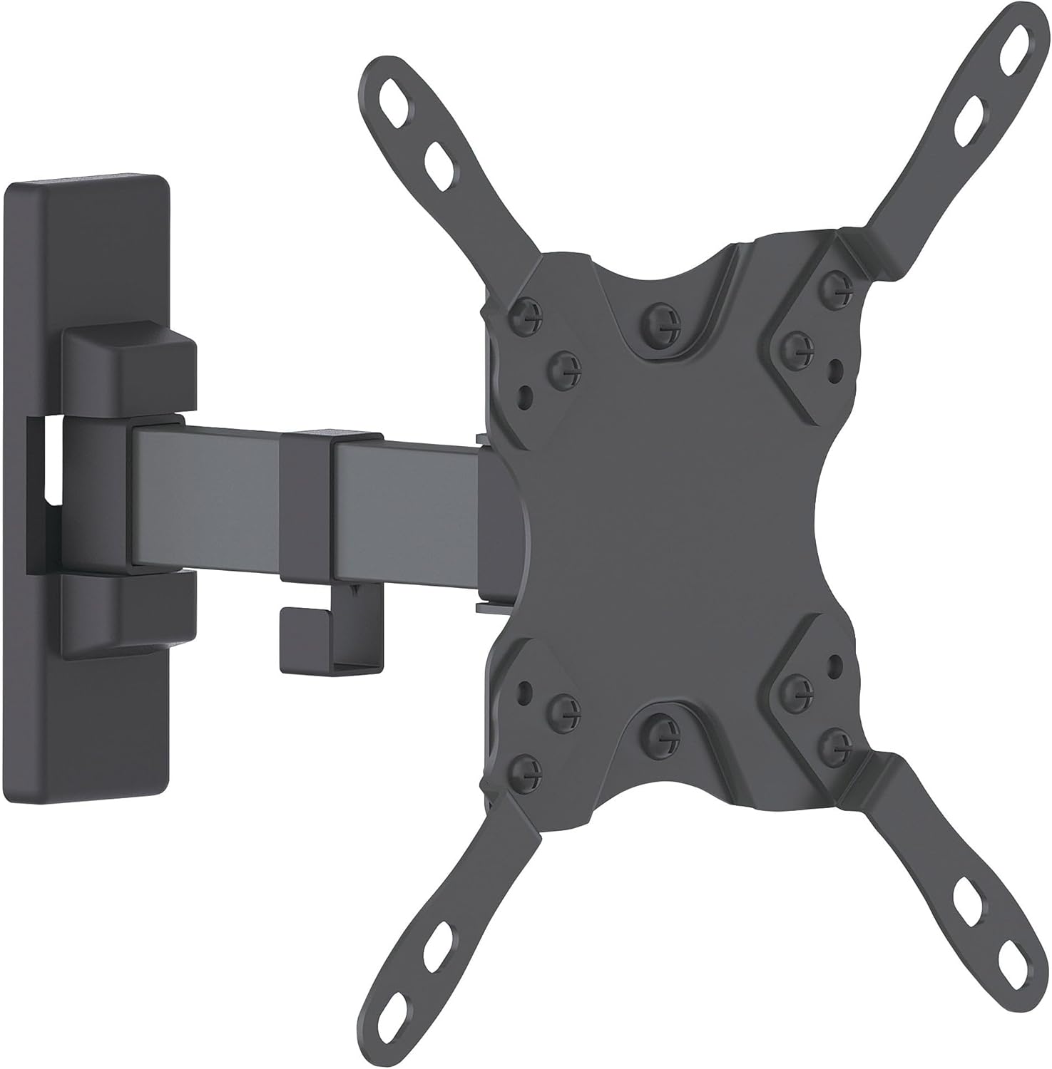 MANHATTAN Universal Wall Mounted TV Hardware Flat Panel TV Arm Single Arm Black 461399