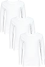 TupTam Boys' Long Sleeve Undershirt, Pack of 3