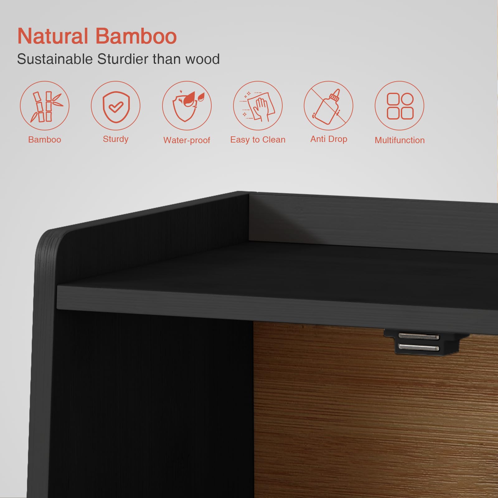 Small Bamboo Bread Box - Keep Bread Fresh! -7