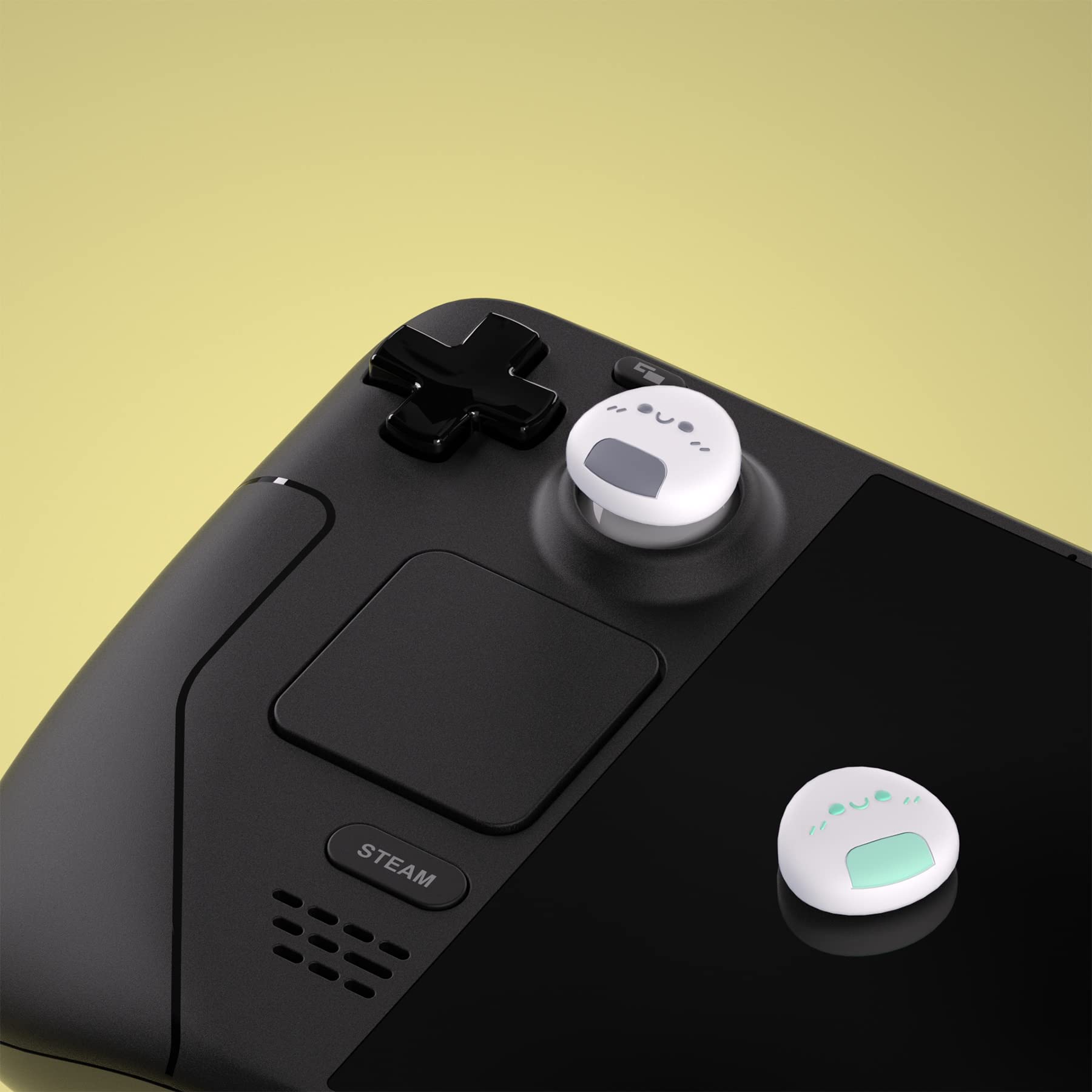 PlayVital Joystick Kappen für Steam Deck LCD, PS Portal, Steam Deck OLED Controller (Onigiri)