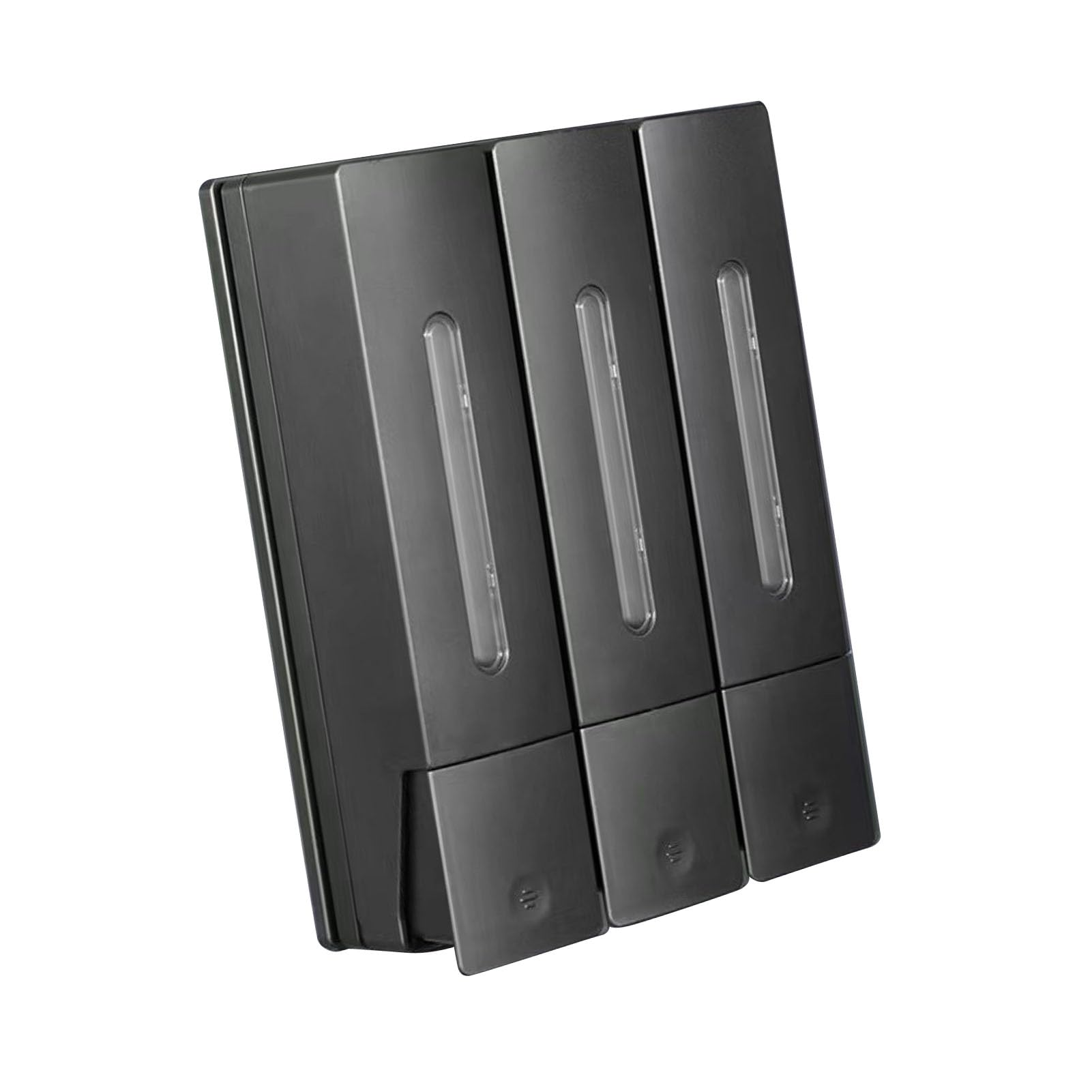 Cryfokt Naścienny Dozownik Szamponu z odżywką 1200 Ml 3-komorowy Dozownik Mydła ze szczelną pompką do łazienki Hotelowa Kuchnia Balsamu do Mycia Ciała o Dużej Pojemności Przezroczyste Okno (Potrójna