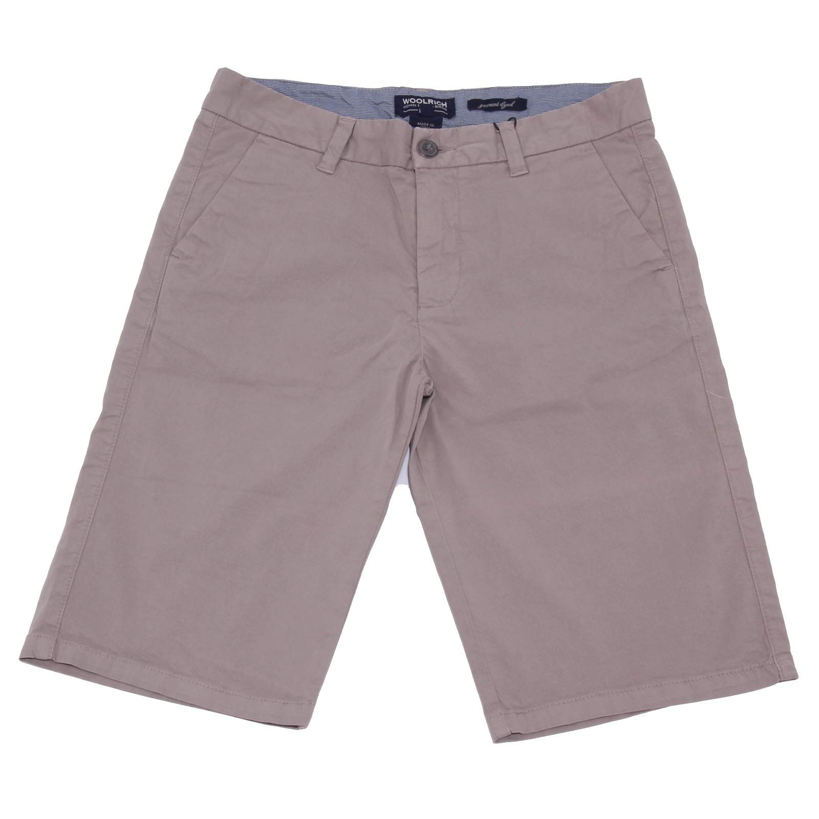 WOOLRICH 5130AB bermuda bimbo BOY STRETCH grey garment dyed shorts kid